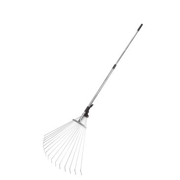 15 Teeth Adjustable Garden Leaf Rake - Aluminum tube