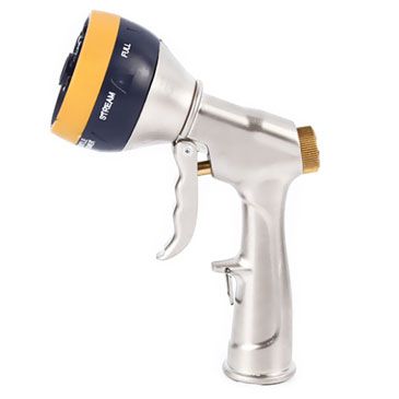 heavy duty zinc alloy 7-pattern metal nozzle