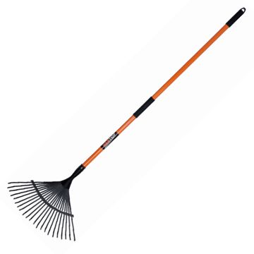 Long handle with rubber grip garden rake